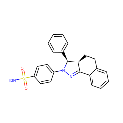 NS(=O)(=O)c1ccc(N2N=C3c4ccccc4CC[C@@H]3[C@@H]2c2ccccc2)cc1 ZINC000169586065