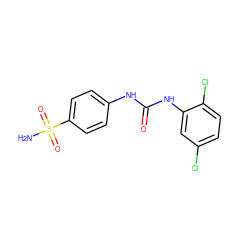 NS(=O)(=O)c1ccc(NC(=O)Nc2cc(Cl)ccc2Cl)cc1 ZINC000114363843