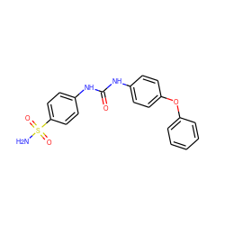 NS(=O)(=O)c1ccc(NC(=O)Nc2ccc(Oc3ccccc3)cc2)cc1 ZINC000018172507