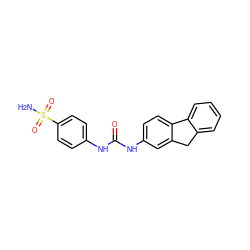 NS(=O)(=O)c1ccc(NC(=O)Nc2ccc3c(c2)Cc2ccccc2-3)cc1 ZINC000010407901