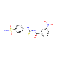 NS(=O)(=O)c1ccc(NC(=S)NC(=O)c2cccc([N+](=O)[O-])c2)cc1 ZINC000001741964