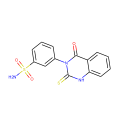 NS(=O)(=O)c1cccc(-n2c(=S)[nH]c3ccccc3c2=O)c1 ZINC000007045306