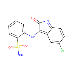 NS(=O)(=O)c1ccccc1NC1=c2cc(Cl)ccc2=NC1=O ZINC000653724588