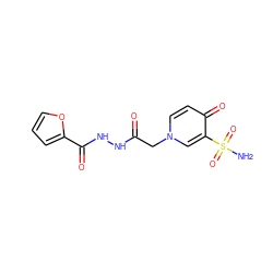 NS(=O)(=O)c1cn(CC(=O)NNC(=O)c2ccco2)ccc1=O ZINC000095558234