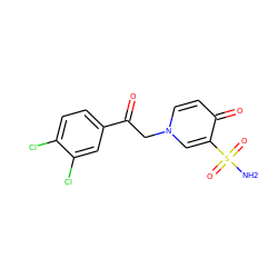 NS(=O)(=O)c1cn(CC(=O)c2ccc(Cl)c(Cl)c2)ccc1=O ZINC000064553727