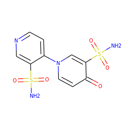 NS(=O)(=O)c1cnccc1-n1ccc(=O)c(S(N)(=O)=O)c1 ZINC000064479785