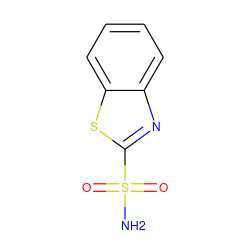 NS(=O)(=O)c1nc2ccccc2s1 ZINC000001847418