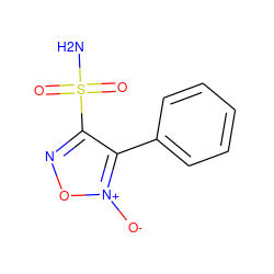 NS(=O)(=O)c1no[n+]([O-])c1-c1ccccc1 ZINC000058582715