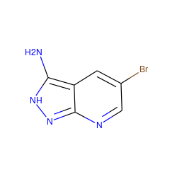 Nc1[nH]nc2ncc(Br)cc12 ZINC000033975522