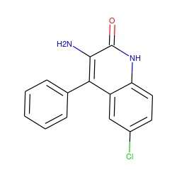 Nc1c(-c2ccccc2)c2cc(Cl)ccc2[nH]c1=O ZINC000016158366