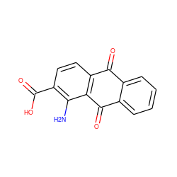 Nc1c(C(=O)O)ccc2c1C(=O)c1ccccc1C2=O ZINC000003873989