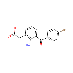 Nc1c(CC(=O)O)cccc1C(=O)c1ccc(Br)cc1 ZINC000002570817