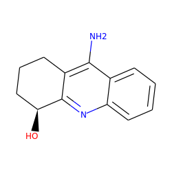 Nc1c2c(nc3ccccc13)[C@@H](O)CCC2 ZINC000000011988