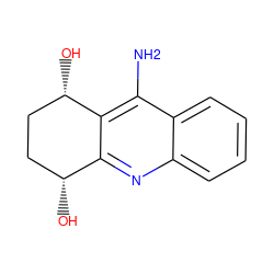 Nc1c2c(nc3ccccc13)[C@H](O)CC[C@@H]2O ZINC000013899669