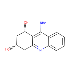 Nc1c2c(nc3ccccc13)C[C@H](O)C[C@@H]2O ZINC000003806914