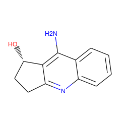 Nc1c2c(nc3ccccc13)CC[C@@H]2O ZINC000014946469