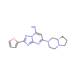 Nc1cc(N2CCN3CCC[C@H]3C2)nc2nc(-c3ccco3)nn12 ZINC000013585771