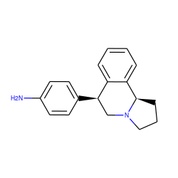 Nc1ccc([C@@H]2CN3CCC[C@@H]3c3ccccc32)cc1 ZINC000029233714