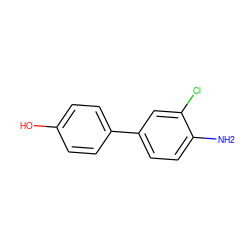 Nc1ccc(-c2ccc(O)cc2)cc1Cl ZINC000013840608