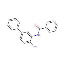 Nc1ccc(-c2ccccc2)cc1NC(=O)c1ccccc1 ZINC000029126954