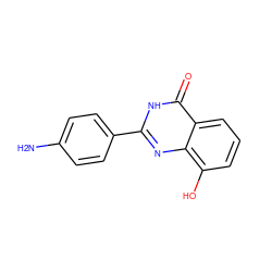 Nc1ccc(-c2nc3c(O)cccc3c(=O)[nH]2)cc1 ZINC000013864705