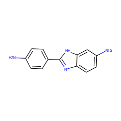 Nc1ccc(-c2nc3ccc(N)cc3[nH]2)cc1 ZINC000000297475