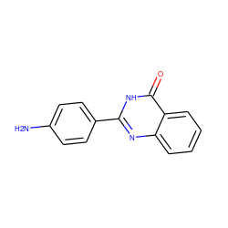 Nc1ccc(-c2nc3ccccc3c(=O)[nH]2)cc1 ZINC000017060408