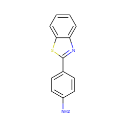 Nc1ccc(-c2nc3ccccc3s2)cc1 ZINC000000006299