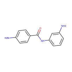 Nc1ccc(C(=O)Nc2cccc(N)c2)cc1 ZINC000000225990