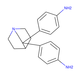 Nc1ccc(C2(c3ccc(N)cc3)CN3CCC2CC3)cc1 ZINC000000353700