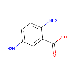 Nc1ccc(N)c(C(=O)O)c1 ZINC000004880181