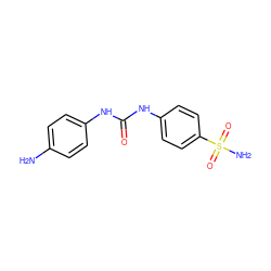 Nc1ccc(NC(=O)Nc2ccc(S(N)(=O)=O)cc2)cc1 ZINC000035407765