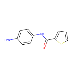 Nc1ccc(NC(=O)c2cccs2)cc1 ZINC000000157515