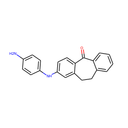 Nc1ccc(Nc2ccc3c(c2)CCc2ccccc2C3=O)cc1 ZINC000028604526