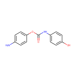 Nc1ccc(OC(=O)Nc2ccc(O)cc2)cc1 ZINC000001724003