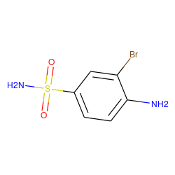 Nc1ccc(S(N)(=O)=O)cc1Br ZINC000012522340