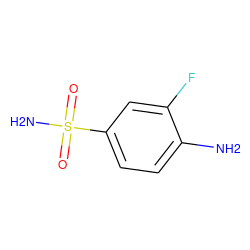 Nc1ccc(S(N)(=O)=O)cc1F ZINC000006925827