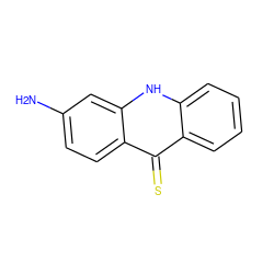 Nc1ccc2c(=S)c3ccccc3[nH]c2c1 ZINC000005542436