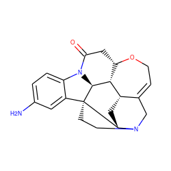 Nc1ccc2c(c1)[C@@]13CCN4CC5=CCO[C@H]6CC(=O)N2[C@H]1[C@H]6[C@H]5C[C@H]43 ZINC000000279315