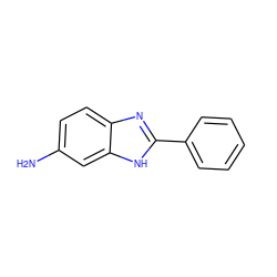 Nc1ccc2nc(-c3ccccc3)[nH]c2c1 ZINC000005593688