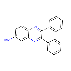 Nc1ccc2nc(-c3ccccc3)c(-c3ccccc3)nc2c1 ZINC000000405716