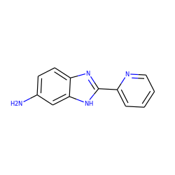 Nc1ccc2nc(-c3ccccn3)[nH]c2c1 ZINC000013122930