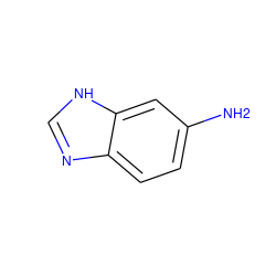 Nc1ccc2nc[nH]c2c1 ZINC000004692941