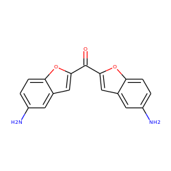 Nc1ccc2oc(C(=O)c3cc4cc(N)ccc4o3)cc2c1 ZINC000028647218