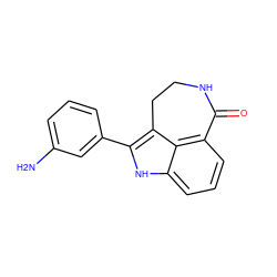 Nc1cccc(-c2[nH]c3cccc4c3c2CCNC4=O)c1 ZINC000013491951