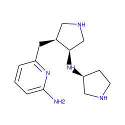 Nc1cccc(C[C@H]2CNC[C@H]2N[C@H]2CCNC2)n1 ZINC000040935929