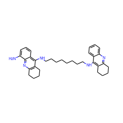 Nc1cccc2c(NCCCCCCCCNc3c4c(nc5ccccc35)CCCC4)c3c(nc12)CCCC3 ZINC000103228736