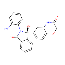 Nc1ccccc1N1C(=O)c2ccccc2[C@@]1(O)c1ccc2c(c1)NC(=O)CO2 ZINC000059203452