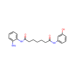 Nc1ccccc1NC(=O)CCCCCC(=O)Nc1cccc(O)c1 ZINC000220907597