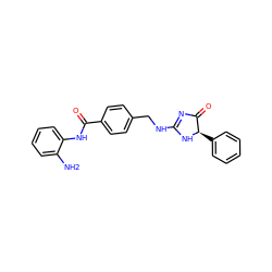 Nc1ccccc1NC(=O)c1ccc(CNC2=NC(=O)[C@@H](c3ccccc3)N2)cc1 ZINC000096273669